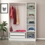 Hanah Home Armario Kale White Black